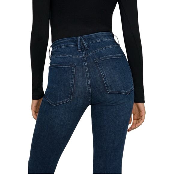 NWT Good American Good Legs Skinny Jeans w/ Raw Chewed Hem Size 2/26 Retail $99 - Picture 4 of 8